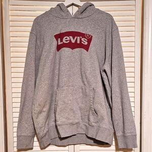 VINTAGE Levi's | Logo Front Pocket Hoodie Pullover Sweatshirt Size XL